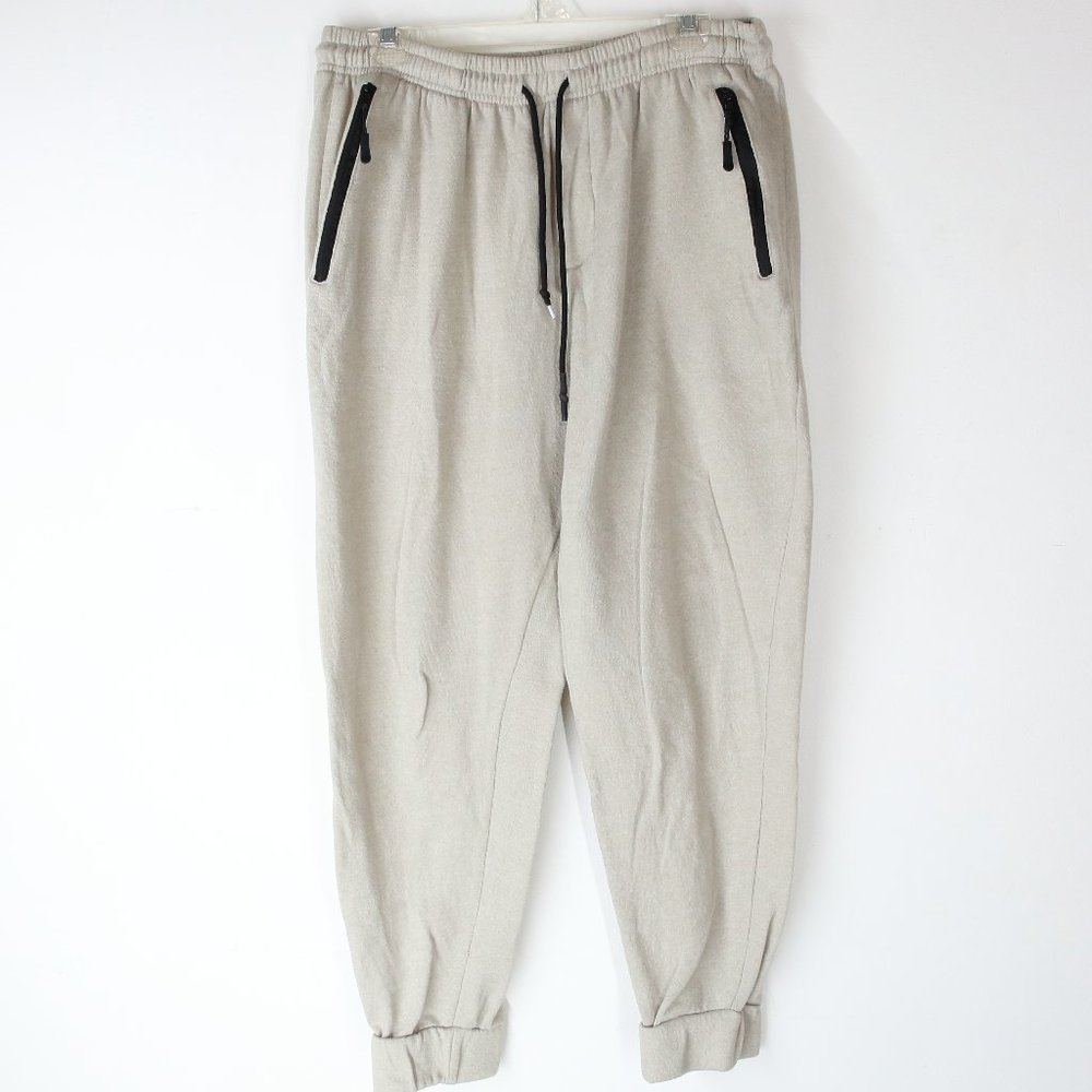 Public Record cream sweatpant joggers
